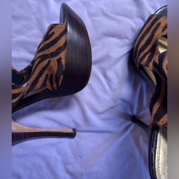 Bebe Platform Stilettos Slip-on Sandals Size 8 - Picture 7 of 16